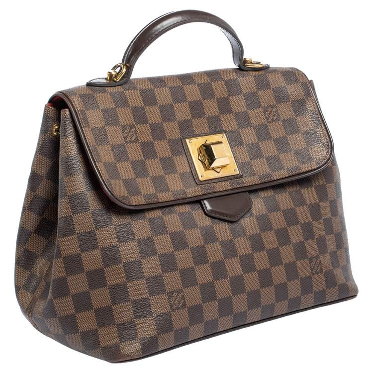 Pre Owned Louis Vuitton Damier Ebene Canvas Bergamo MM Bag