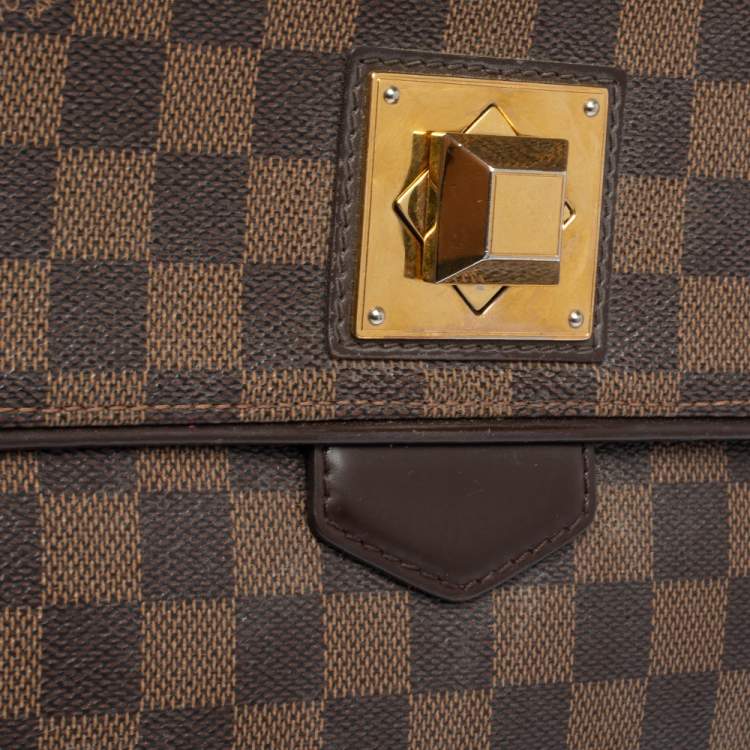 Pre Owned Louis Vuitton Damier Ebene Canvas Bergamo MM Bag