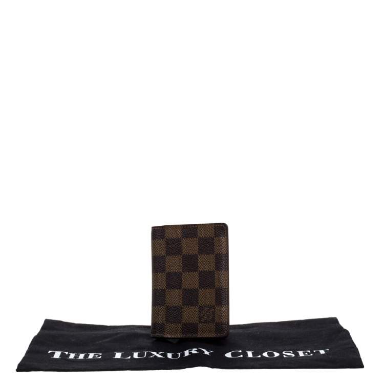مملوكة مسبقًا Louis Vuitton Damier Ebene Canvas Card Holder