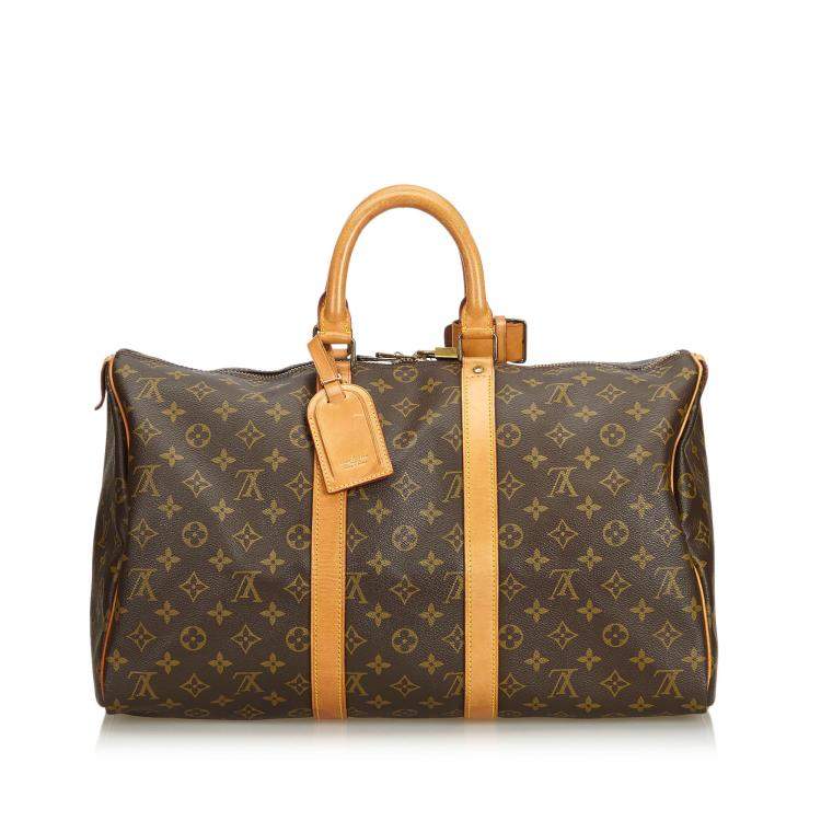 Pre Owned Louis Vuitton Monogram Canvas Large Keepall 45 Duffel Bags