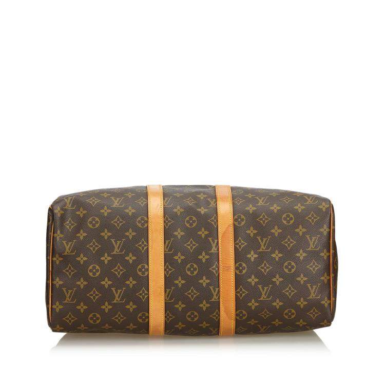 Pre Owned Louis Vuitton Monogram Canvas Large Keepall 45 Duffel Bags