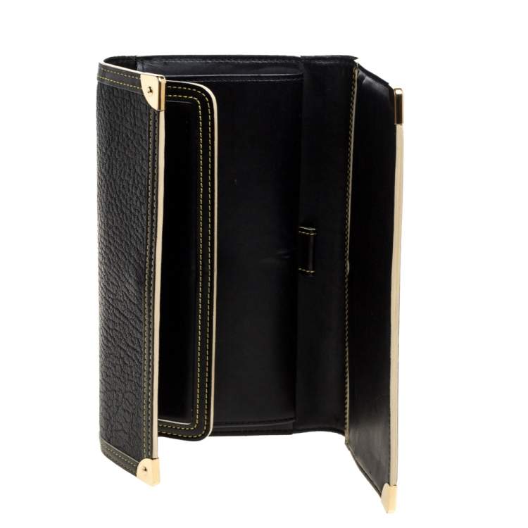 Louis Vuitton Black Suhali Leather Porte-Tresor International Wallet Louis  Vuitton