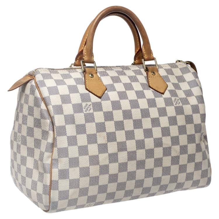مملوكة مسبقًا Louis Vuitton Damier Azur Canvas Speedy 30 Bag