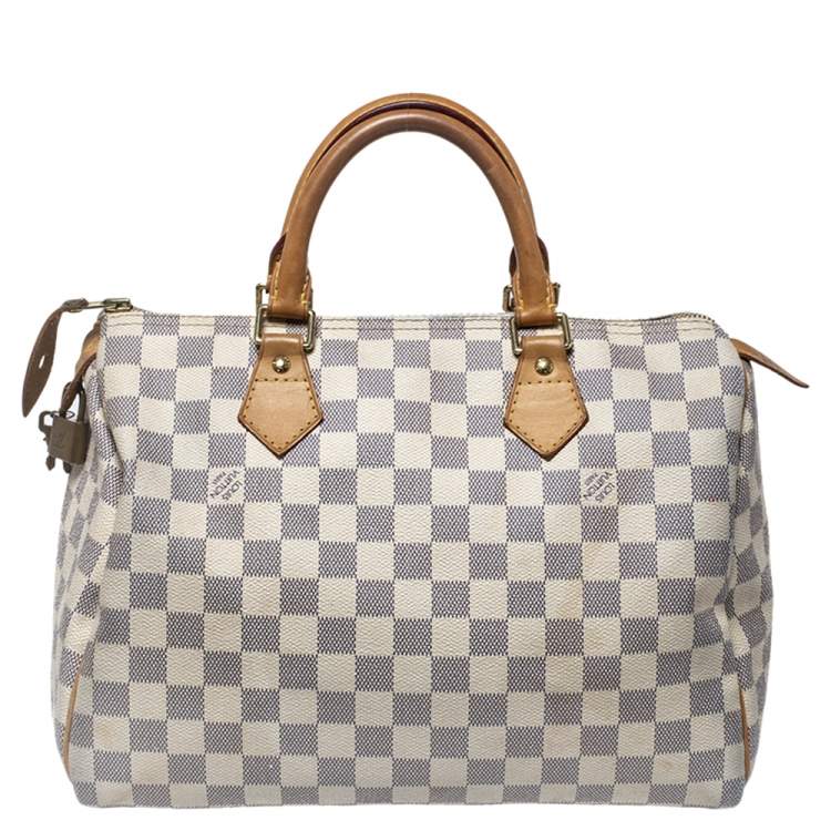 مملوكة مسبقًا Louis Vuitton Damier Azur Canvas Speedy 30 Bag