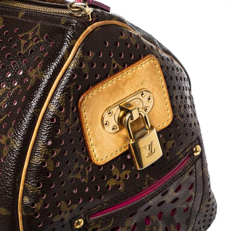 مملوكة مسبقًا Louis Vuitton Fuchsia Monogram Perforated Canvas Limited Edition Speedy 30 Bag