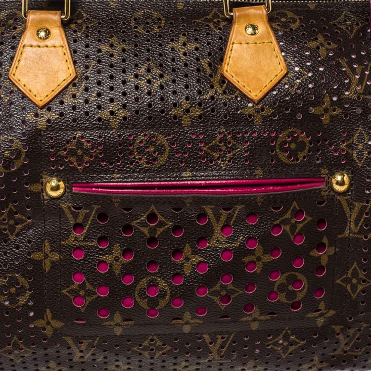 مملوكة مسبقًا Louis Vuitton Fuchsia Monogram Perforated Canvas Limited Edition Speedy 30 Bag