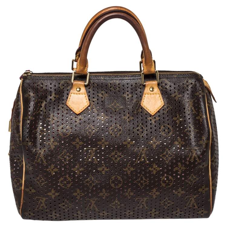 مملوكة مسبقًا Louis Vuitton Fuchsia Monogram Perforated Canvas Limited Edition Speedy 30 Bag