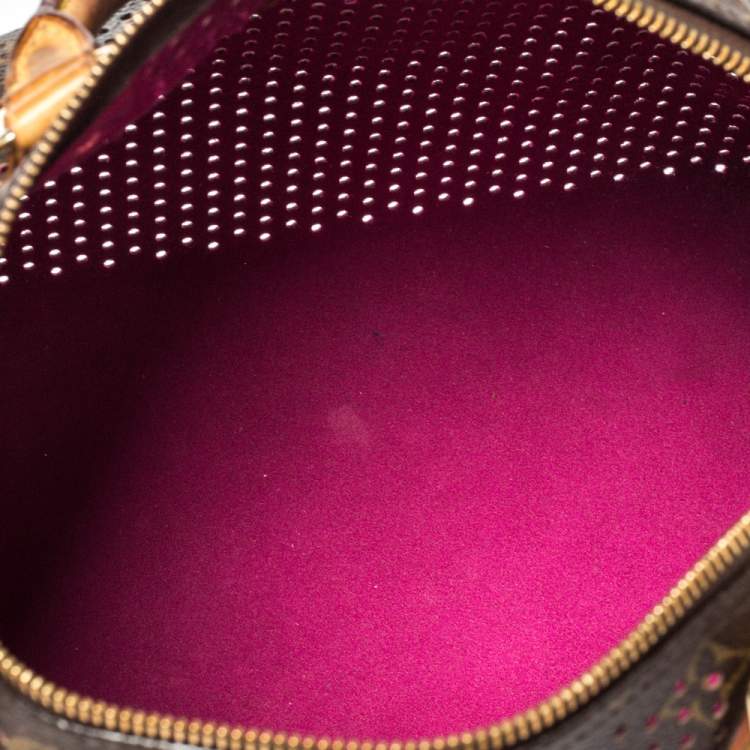 مملوكة مسبقًا Louis Vuitton Fuchsia Monogram Perforated Canvas Limited Edition Speedy 30 Bag