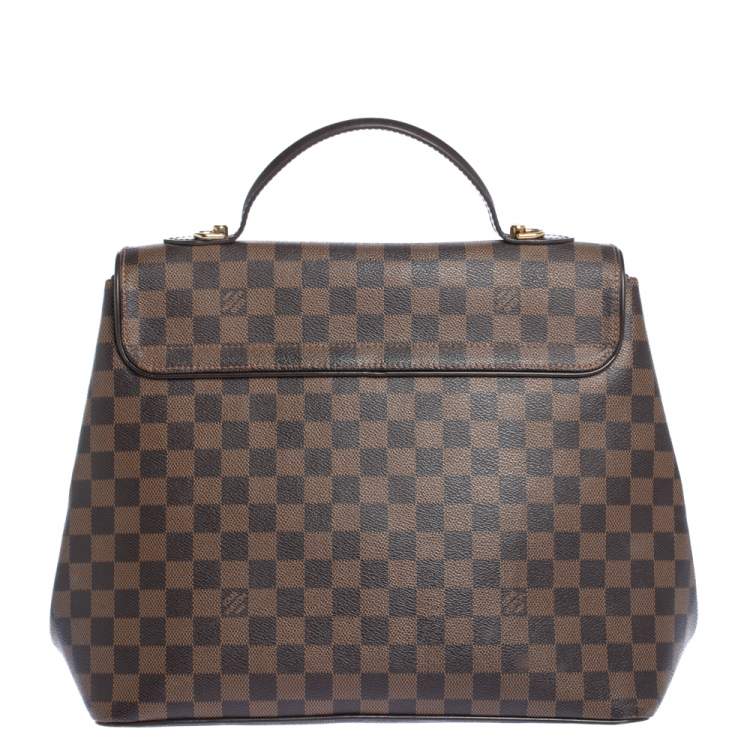 Pre Owned Louis Vuitton Damier Ebene Canvas Bergamo GM Bag