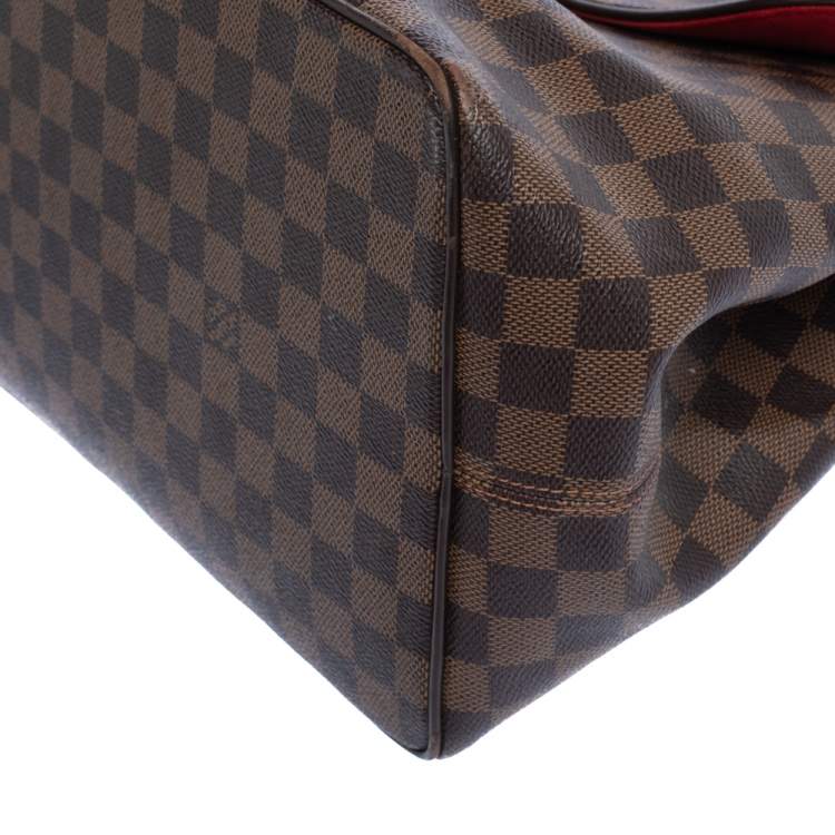 Pre Owned Louis Vuitton Damier Ebene Canvas Bergamo GM Bag