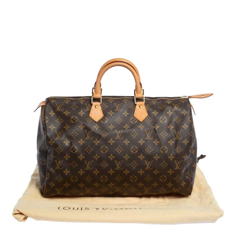 Pre Owned Louis Vuitton Monogram Canvas Speedy 40 Bag