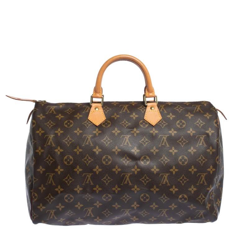 Pre Owned Louis Vuitton Monogram Canvas Speedy 40 Bag