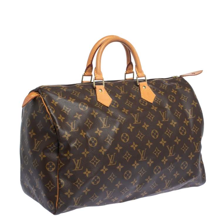 Pre Owned Louis Vuitton Monogram Canvas Speedy 40 Bag