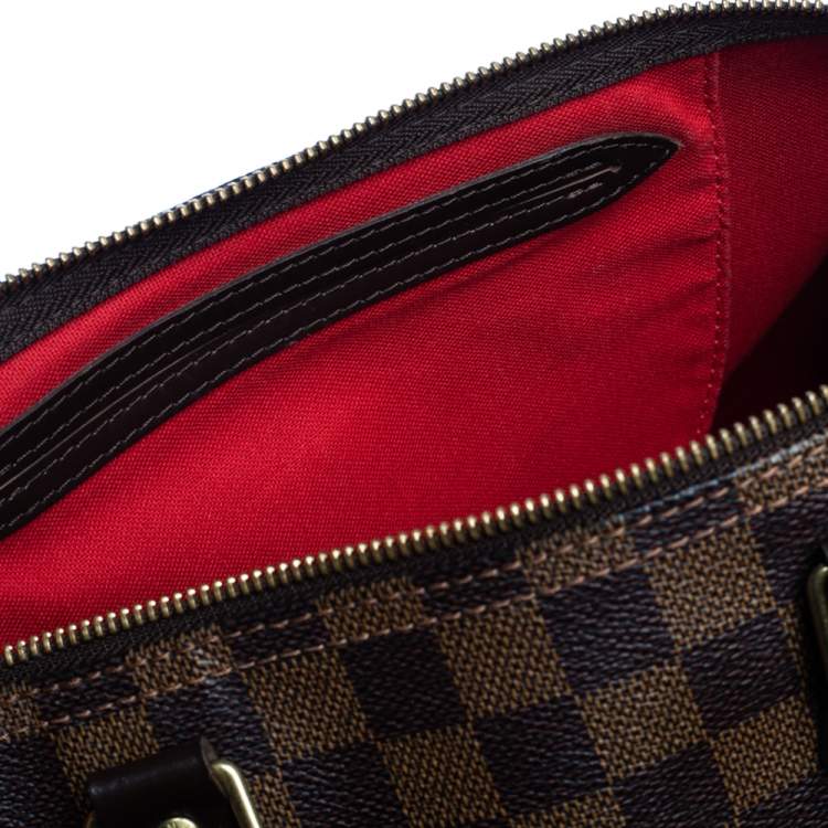 Pre Owned Louis Vuitton Damier Ebene Canvas Speedy 35 Bag