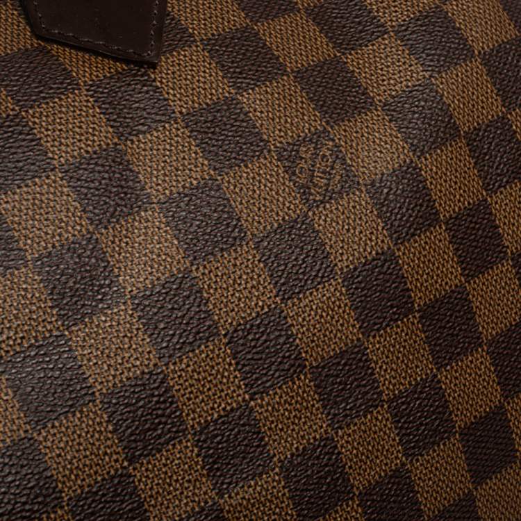 Pre Owned Louis Vuitton Damier Ebene Canvas Speedy 35 Bag