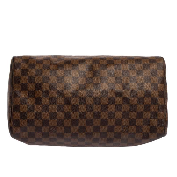 Pre Owned Louis Vuitton Damier Ebene Canvas Speedy 35 Bag