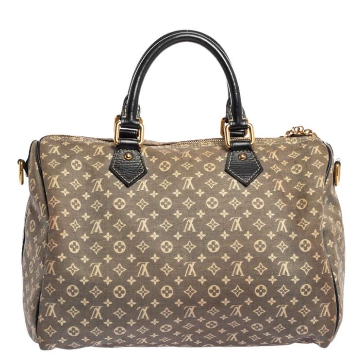 Pre Owned Louis Vuitton Monogram Canvas Mini Lin Speedy 30 Bag