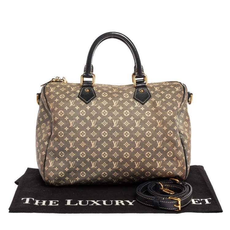 Pre Owned Louis Vuitton Monogram Canvas Mini Lin Speedy 30 Bag