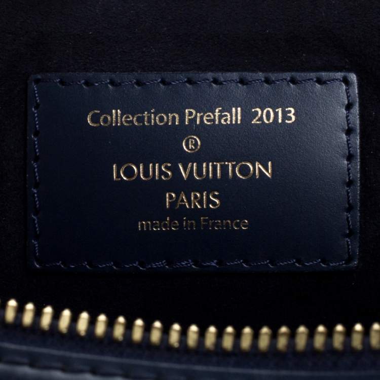 Pre Owned Louis Vuitton Blue Damier Ebene Paillettes Limited Edition Speedy 30 Bag