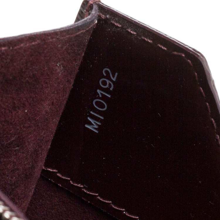 Pre Owned Louis Vuitton Plum Electric Epi Leather Sevigne GM Bag
