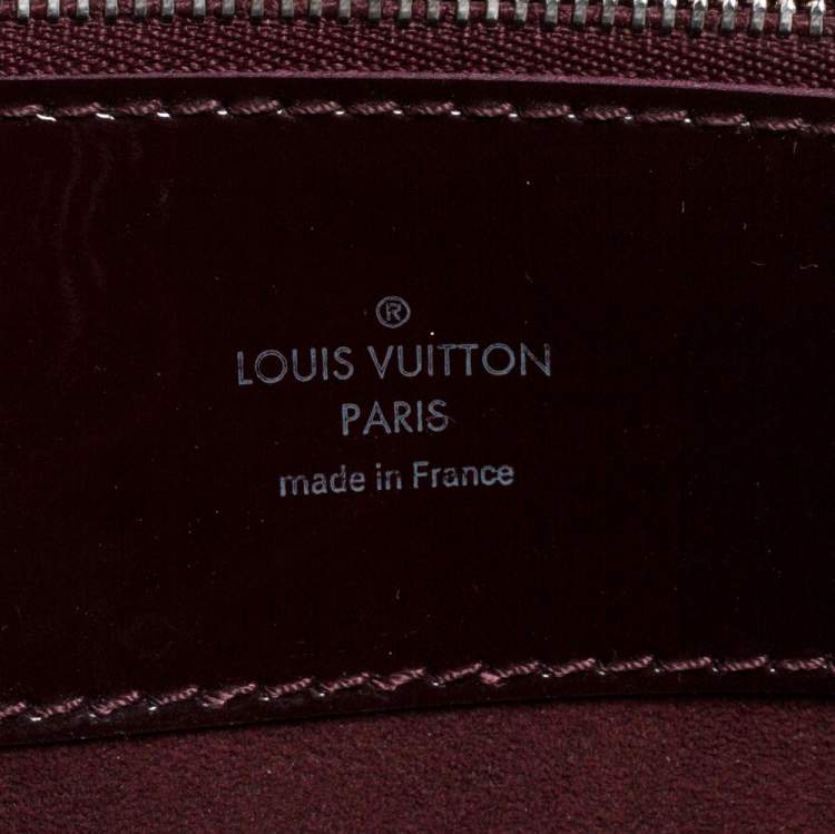 Pre Owned Louis Vuitton Plum Electric Epi Leather Sevigne GM Bag