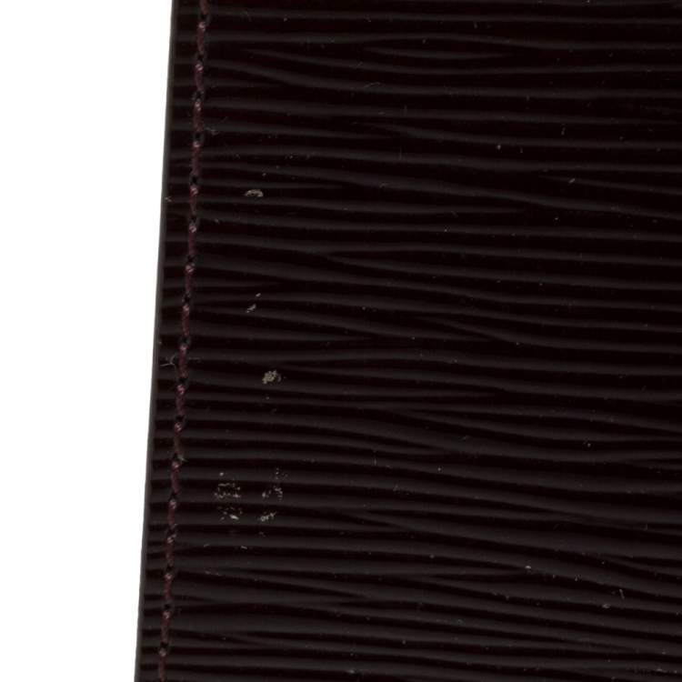 Pre Owned Louis Vuitton Plum Electric Epi Leather Sevigne GM Bag