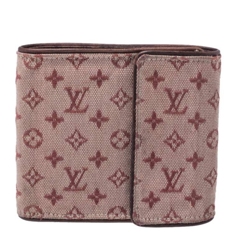 Louis Vuitton Zippy Wallet Mini Lin Brown