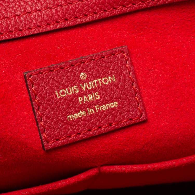 Pre Owned Louis Vuitton Cerise Monogram Canvas Pallas Shopper Tote Bag