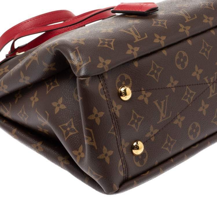 Pre Owned Louis Vuitton Cerise Monogram Canvas Pallas Shopper Tote Bag