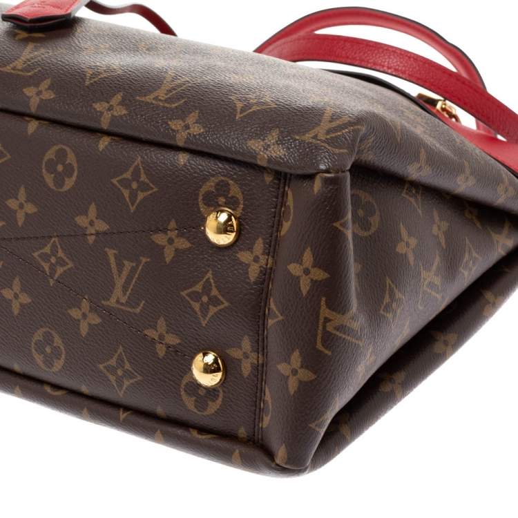 Pre Owned Louis Vuitton Cerise Monogram Canvas Pallas Shopper Tote Bag