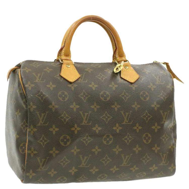 Pre Owned Louis Vuitton Monogram Canvas Speedy 30 Bag