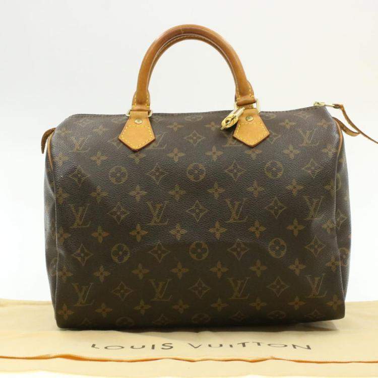 Pre Owned Louis Vuitton Monogram Canvas Speedy 30 Bag