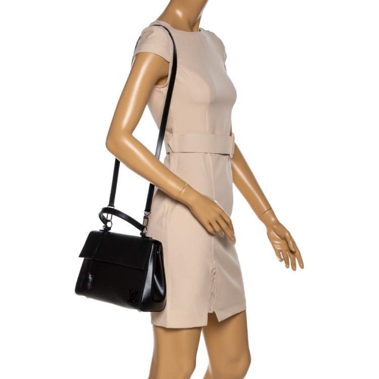 Pre Owned Louis Vuitton Black Epi Leather Cluny BB Bag