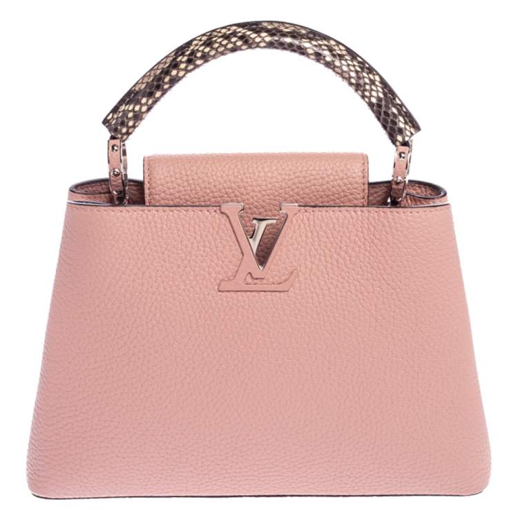 Louis Vuitton Magnolia Taurillon Leather and Python Capucines BB Bag Louis  Vuitton