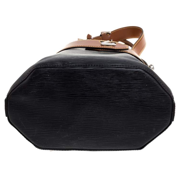 Pre Owned Louis Vuitton Black Epi Leather Twist Bucket Bag