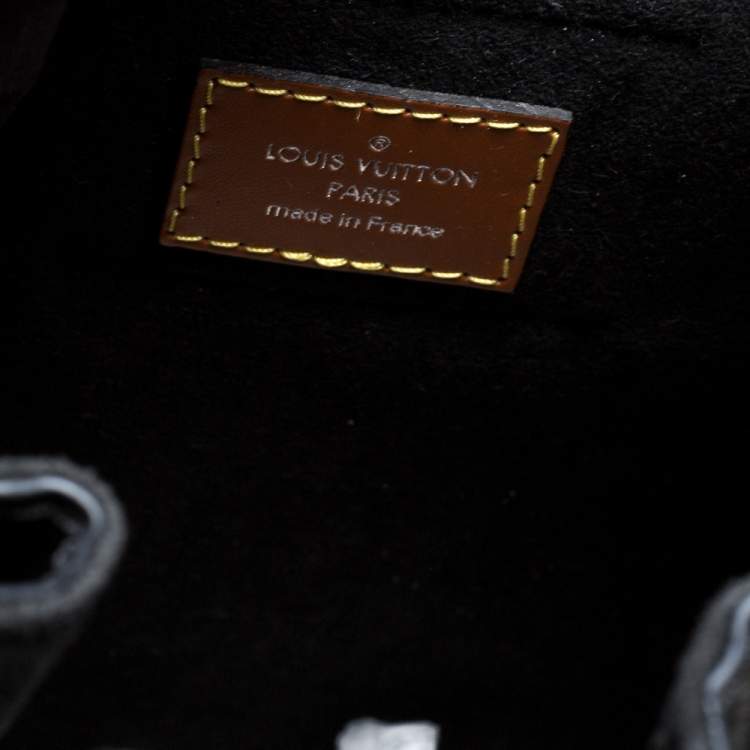 Pre Owned Louis Vuitton Black Epi Leather Twist Bucket Bag