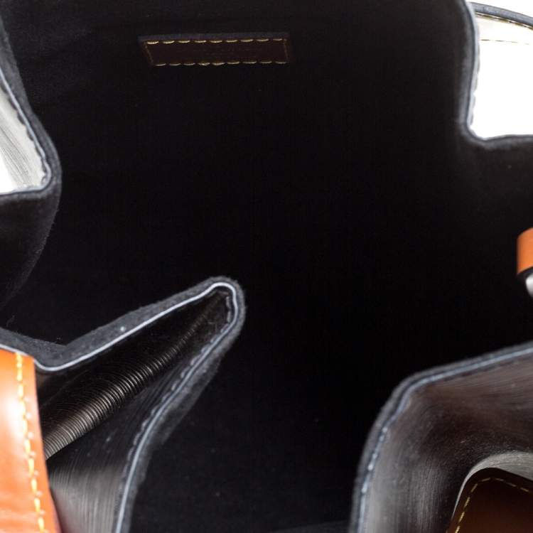 Pre Owned Louis Vuitton Black Epi Leather Twist Bucket Bag