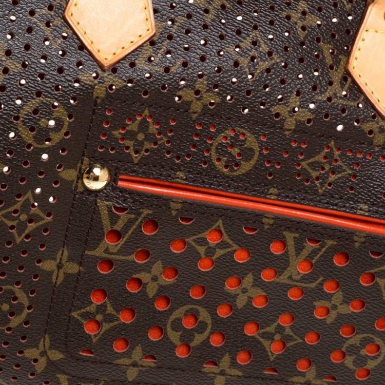 Pre Owned Louis Vuitton Monogram Perforated Canvas Limited Edition Speedy 30 Bag