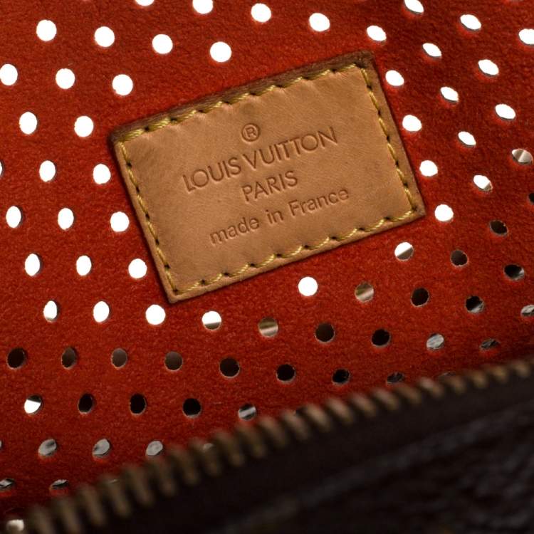 Pre Owned Louis Vuitton Monogram Perforated Canvas Limited Edition Speedy 30 Bag