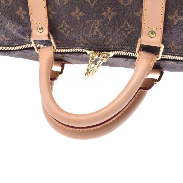 Pre Owned Louis Vuitton Brown Monogram Canvas Keepal 60 Bag