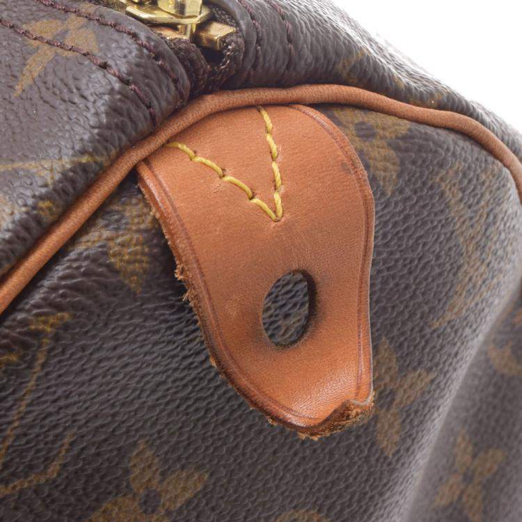 Pre Owned Louis Vuitton Brown Monogram Canvas Speedy 40 Bag