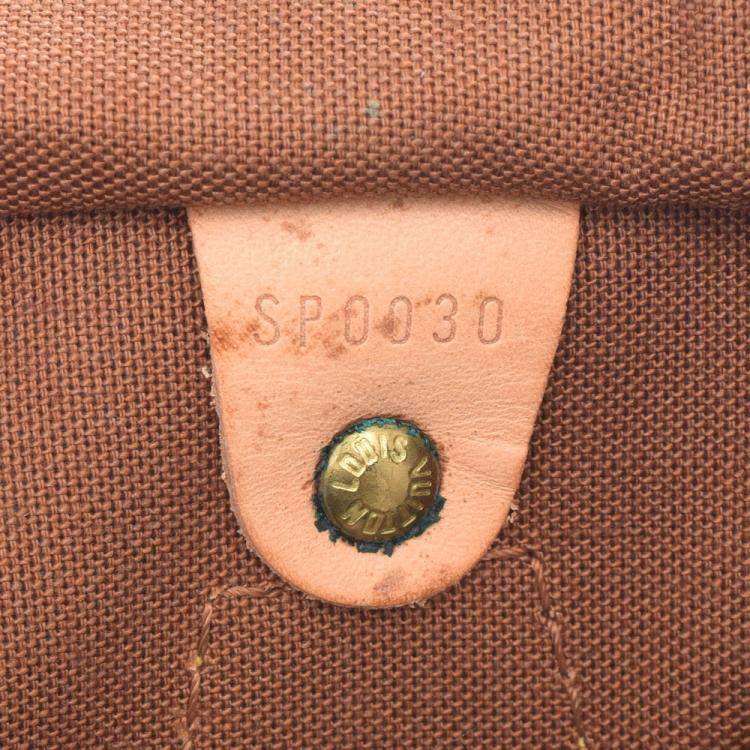 Pre Owned Louis Vuitton Brown Monogram Canvas Speedy 40 Bag