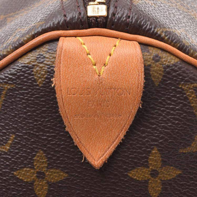 Pre Owned Louis Vuitton Brown Monogram Canvas Speedy 40 Bag