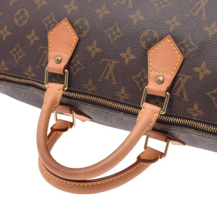 Pre Owned Louis Vuitton Brown Monogram Canvas Speedy 40 Bag