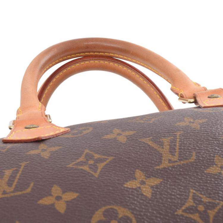 Pre Owned Louis Vuitton Brown Monogram Canvas Speedy 40 Bag