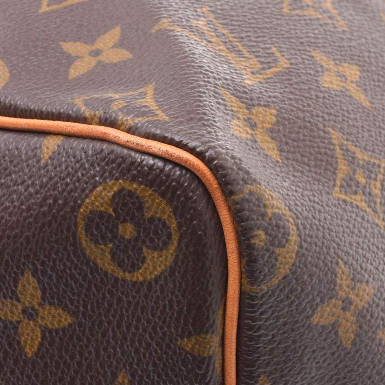 Pre Owned Louis Vuitton Brown Monogram Canvas Speedy 40 Bag