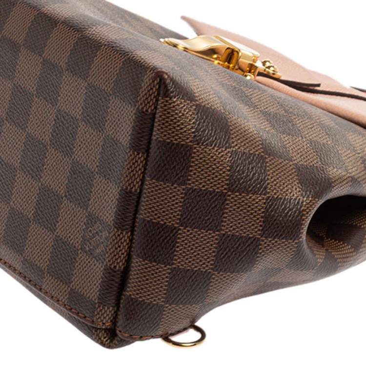 Pre Owned Louis Vuitton Magnolia Damier Ebene Canvas Clapton Backpack