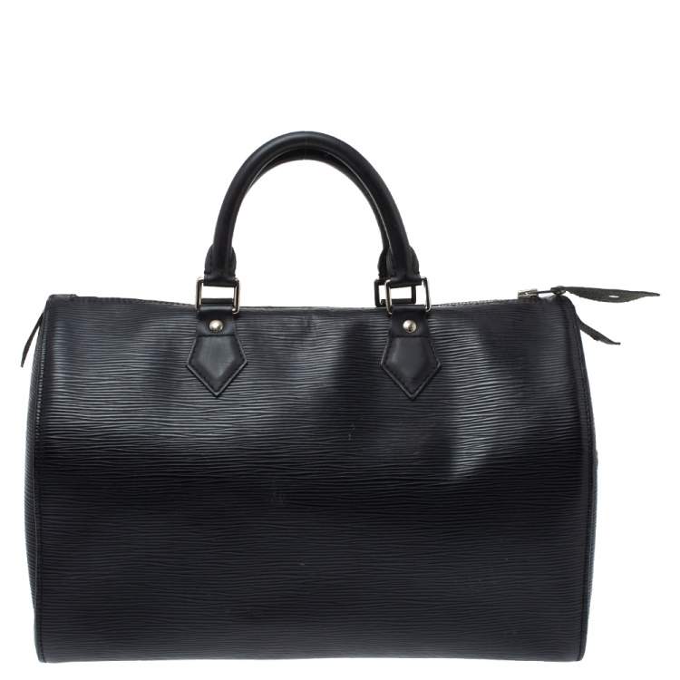 Pre Owned Louis Vuitton Black Epi Leather Speedy 30 Bag