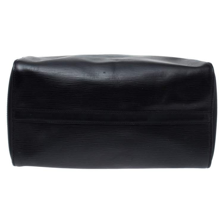 Pre Owned Louis Vuitton Black Epi Leather Speedy 30 Bag