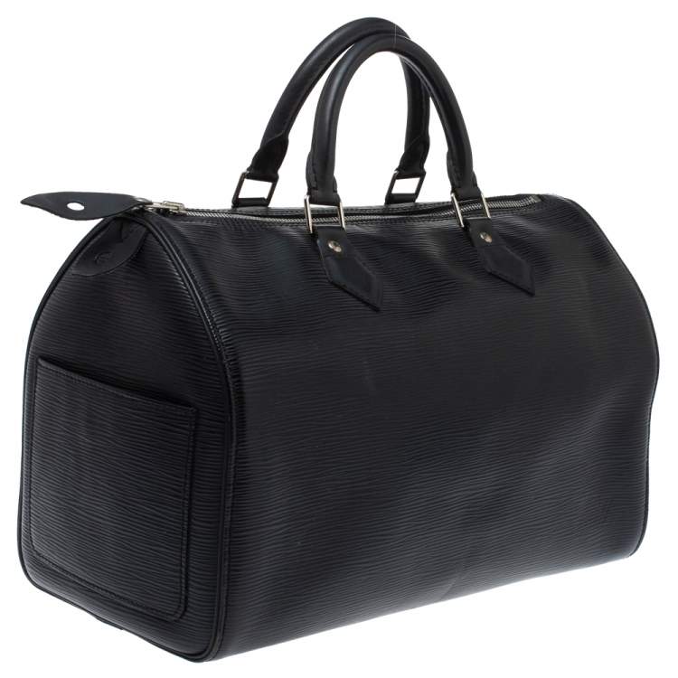 Pre Owned Louis Vuitton Black Epi Leather Speedy 30 Bag